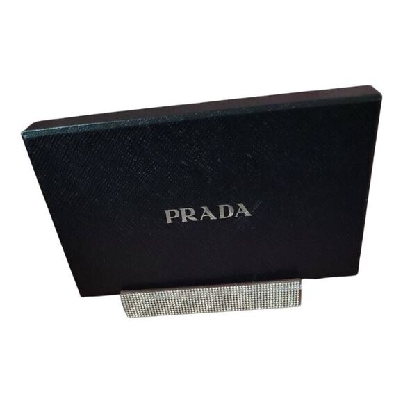 Prada Red Ribbon Wallet with Box and Authentication Card GUC - Picture 2 of 10